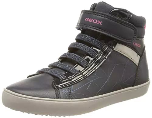Geox J Gisli Girl Aneakers Bambine e ragazze, Blu/Rosa