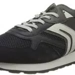 Geox U Vincit Acarpe da Ginnastica Basse Uomo, Blu Grigio Navy Grey