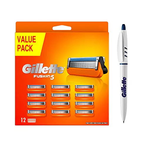 Gillette Fusion 5 Lamette da Barba, 12 Ricambi da 5 Lame