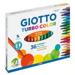 GIOTTO Turbo Color - Astuccio da 36 Pennarelli a Punta Fine