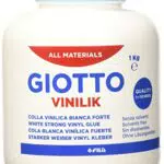 GIOTTO VINILIK - Barattolo Da 1 Kg Colla Vinilica, Colore Bianca
