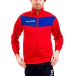 GIVOVA TUTA VISA TRIACETATO AZZURRO/ROSSO