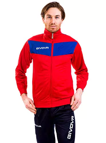GIVOVA TUTA VISA TRIACETATO AZZURRO/ROSSO