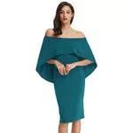 GRACE KARIN Vestiti Donna Elegante Cerimonia Senza Manca Sera Colletto da Barca Cocktail Dress Sexy M