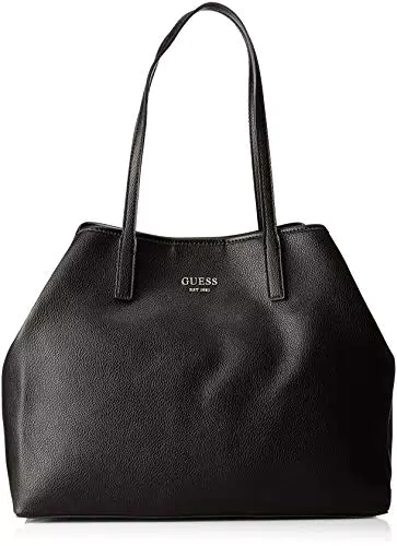 Guess Vikky, Borsa Tote Donna, Nero, 39.5x31x18 cm W x H L