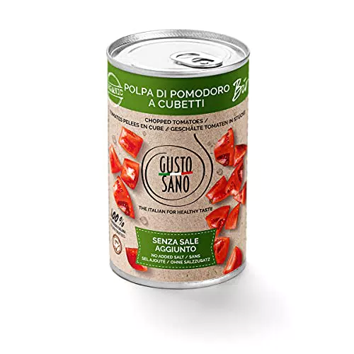 GUSTO SANO POLPA DI POMODORO BIOLOGICO. Polpa per salsa pomodoro 6 Pacchi X 400 Gr: 2