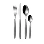 Guzzini My Fusion Set 24 Posate, grigio