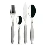 Guzzini Set 24 Posate Feeling, Grigio Cielo