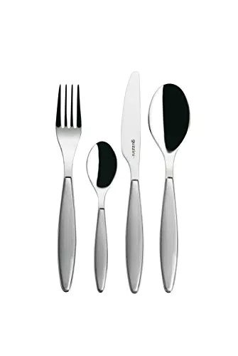 Guzzini Set 24 Posate Feeling, Grigio Cielo