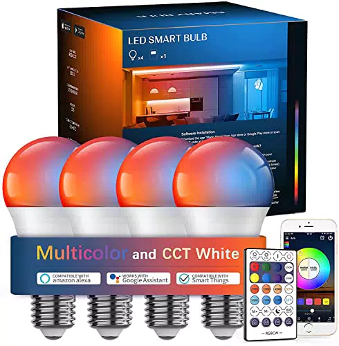 HaoDeng Lampadine LED cambia colore Wi-Fi e Bluetooth