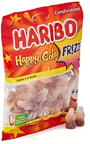 Haribo Happy Cola Frizzi, Caramelle Gommose Frizzanti