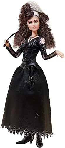 Harry Potter - Bambola Bellatrix Lestrange Include Bacchetta Magica