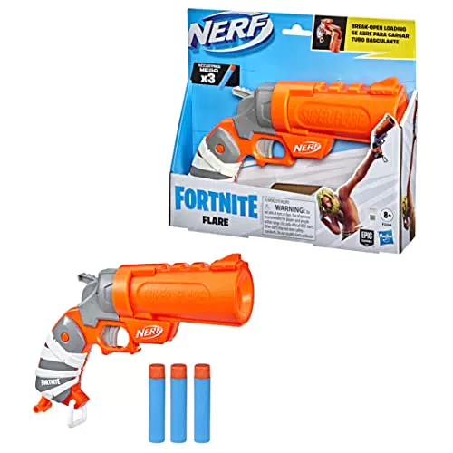 Hasbro Nerf Fortnite Flare, Blaster con dardi, con Caricamento dei dardi ad Apertura Completa