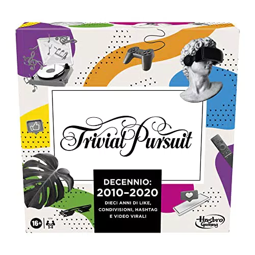 Hasbro Trivial Pursuit Decennio: 2010-2020, gioco da tavolo per adulti e adolescenti