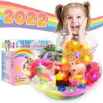 Hiwezezc kit per terrario con unicorni da dipingere