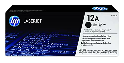 HP 12A Q2612A Cartuccia Toner Originale, Nero