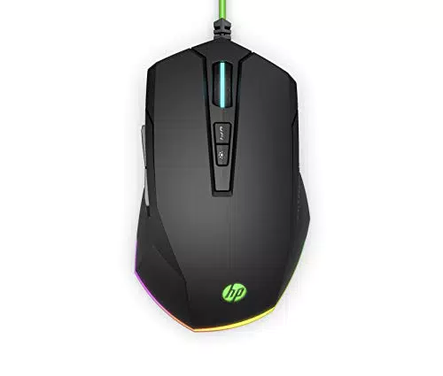 HP - Gaming Pavilion 200 Mouse, 5 Tasti Programmabili