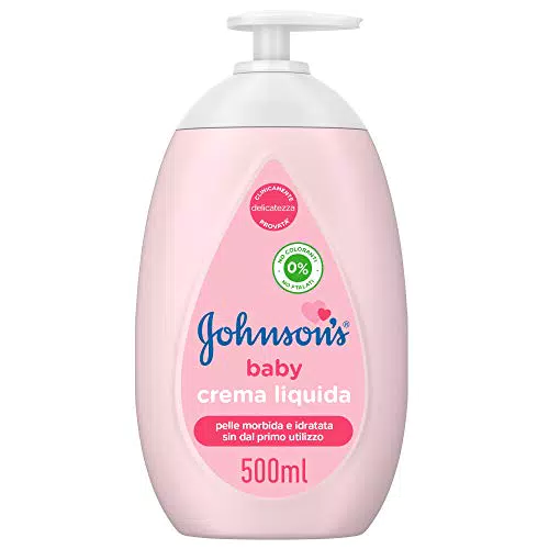 Johnson's Baby Crema Liquida Neonati, 500 Millilitro