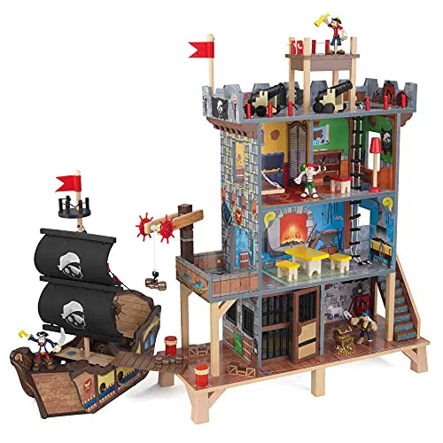 Kidkraft 63284 - Set Covo dei Pirati, Vascello e Pupazzi inclusi