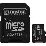 Kingston Canvas Select Plus SDCS2/64GB Scheda microSD Classe 10 con Adattatore SD Incluso