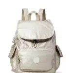 Kipling City Pack S, Zaino Donna, Argento, Taglia unica