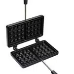 KitchenCraft Piastra per Waffle Antiaderente, 22 x 13 cm
