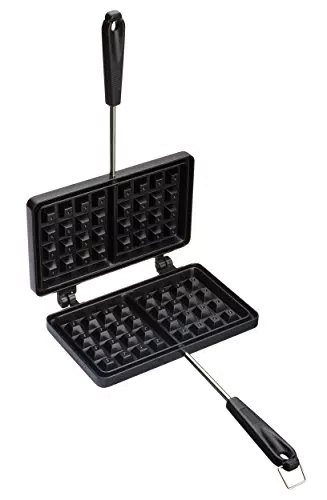 KitchenCraft Piastra per Waffle Antiaderente, 22 x 13 cm