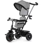 kk Kinderkraft Triciclo FREEWAY, Bicicletta, Passeggino con Maniglioneeduta Girevole 360 Gradi