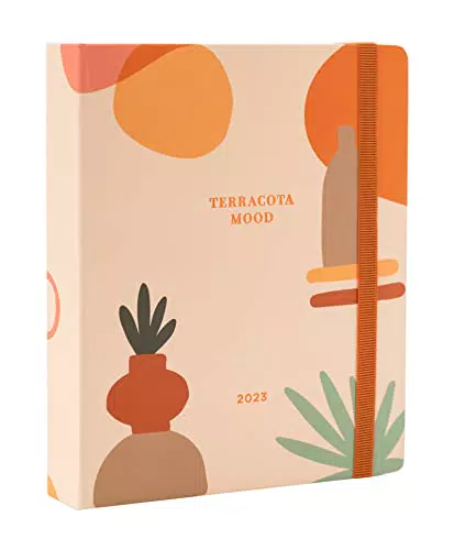 Kokonote: Agenda Settimanale 2023 Terracotta Shapes Premium Edition