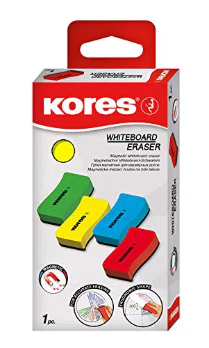 Kores - Cancellino Magnetico per Lavagna Bianca adatto a Scuola