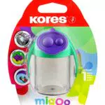 Kores - MigOo: Temperamatite a Doppio Foro con Serbatoio per Bambini e Studenti