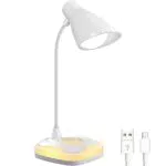 Lampada da Scrivaniaampada da Tavolo con Sensore Touch e 3 Livelli di Luminosità Protezione Degli Occhi con Luce Calda alla Baseuce da Scrivania Ricaricabile per Cameretta di Bambini