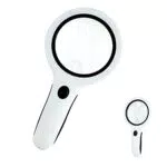 Lente d'ingrandimento 8X 20X con luce, lente d'ingrandimento portatile professionale con 18 LED per lettura