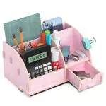 Lesfit Organizer per Scrivania in Legno