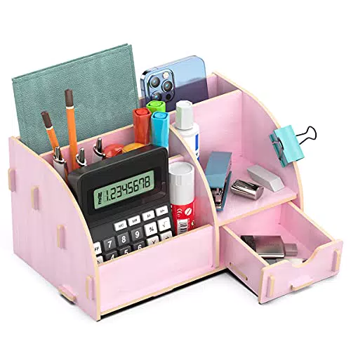 Lesfit Organizer per Scrivania in Legno
