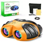 LESGOT! Giocattoli per Bambini di 3-10 Anni, Binocolo per Bambini Regali per Bambina 3-10 Anni Giocattoli Bambino 3-10 Anni Gadget Compleanno Bambini Regali Bambini Tre Anni Binocolo Bambini Arancia