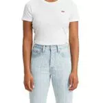 Levi's Ss Rib Baby Tee White +, T-shirt Donnas Rib Baby Tee White +