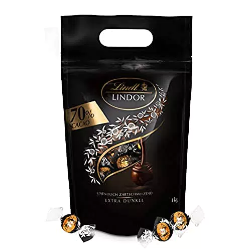 Lindt LINDOR Praline di Cioccolato Extra Fondente 70% cacao