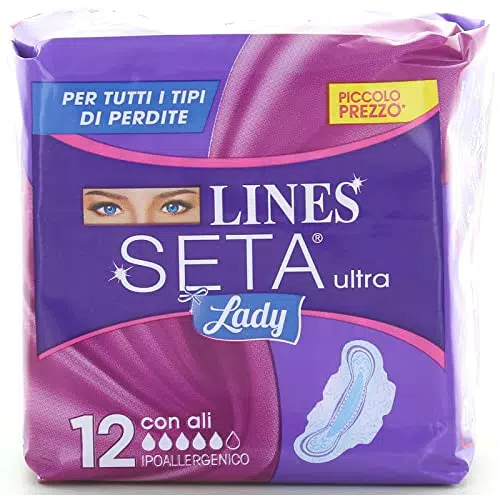 Lines Assorbenti Seta Ultra Lady - Confezione da 12 assorbenti