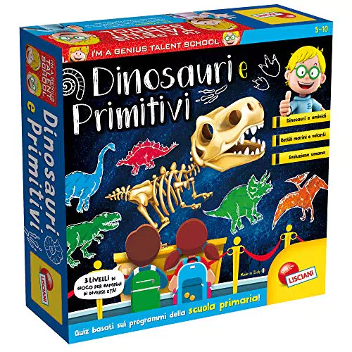 Liscianigiochi Piccolo Genio Talent School Dinosauri e Uomini Primitivi