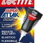 Loctite Super Attak Power Gel Control, adesivo trasparente e istantaneo specifico per materiali flessibili