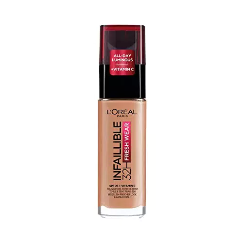 L'Oréal Paris Fondotinta Liquido Infaillible 32h, 300 Ambre