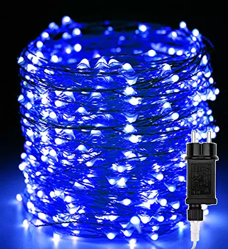 Luci di Natale Filo di Rame, 50M 500 LED Catena luminosa impermeabile Stringa Luci decorazioni Esterni Interni natalizie decorativo per festa