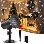 Proiettore di luci natalizie con fiocchi di neve