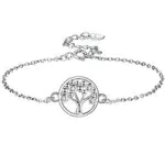 Lydreewam Albero della Vita Bracciale Donna Argento Sterling 925 3A zirconi con Scatola Regalo
