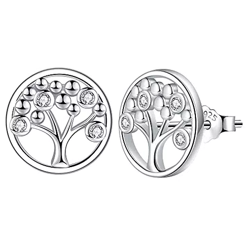 Lydreewam Albero Della Vita Orecchini Donna Argento Sterling 925
