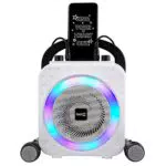 Macchina per karaok bluetooth ricaricabile a 10 watt Rockjam con due microfoni