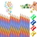 Matite Arcobaleno 18 bastoncini Colorate Acquarellabili Colori Matita 4 In 1 Colouring Pencils Colorata Disegno Colorato Regalo Festa Bambini Set Acquarelli Adulti Valigetta Bambini Impilabili