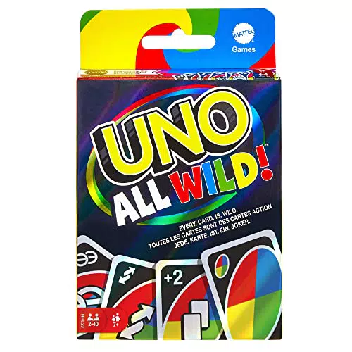 Mattel Games - UNO All Wild, Gioco di Carte per Famiglie e Bambini 7+ Anni