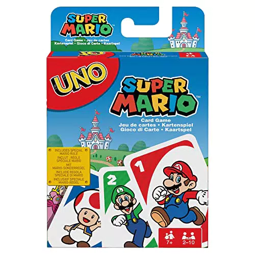Mattel Games - UNO Versione Super Mario Bros, Gioco di Carte per Famiglie e Bambini 7+ Anni